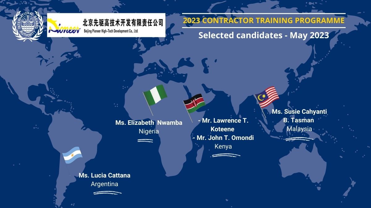 ISA’s Legal and Technical Commission announces the selection of five (5) candidates to benefit from Beijing Pioneer Hi-tech. Development Corporation Ltd. (BPC) training opportunities