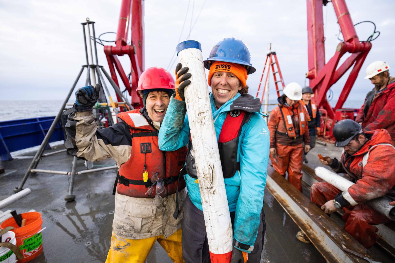 USGS staff aboard the Bering Land Bridge Expedition