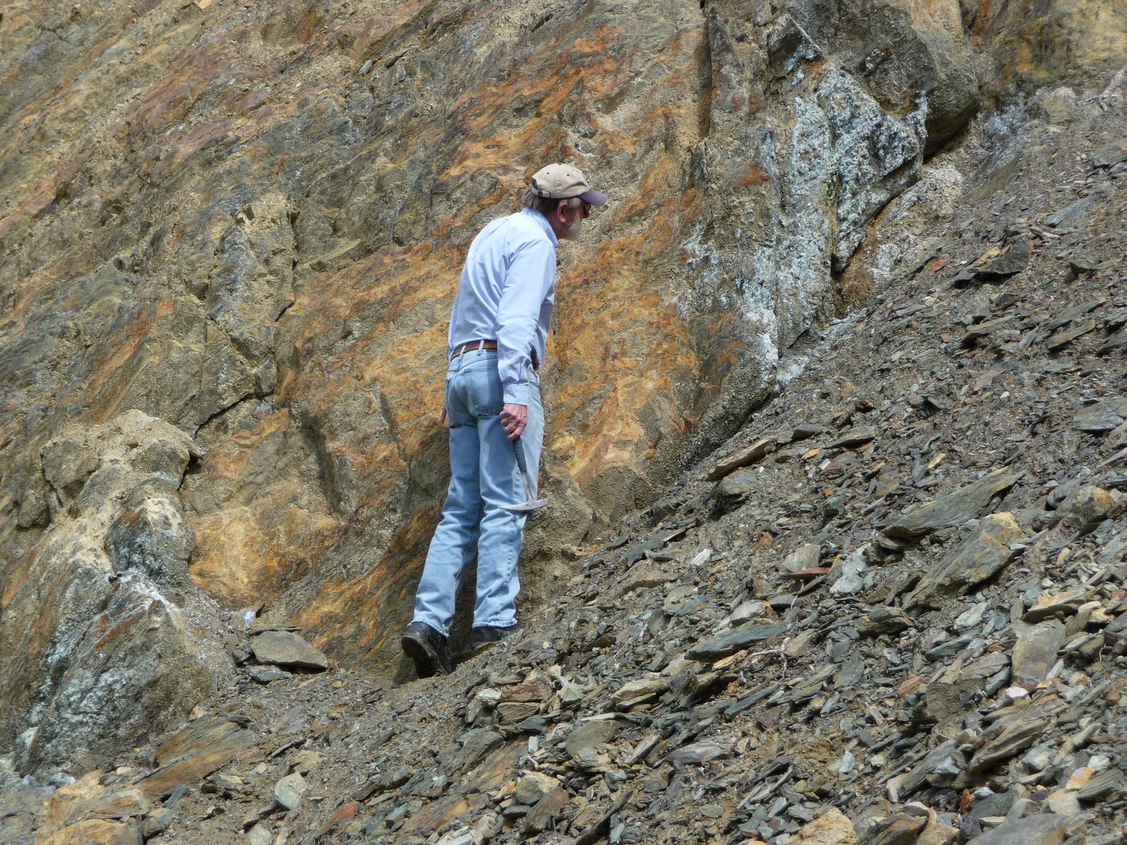 Image: Mineral Stains at the No Name Prospect