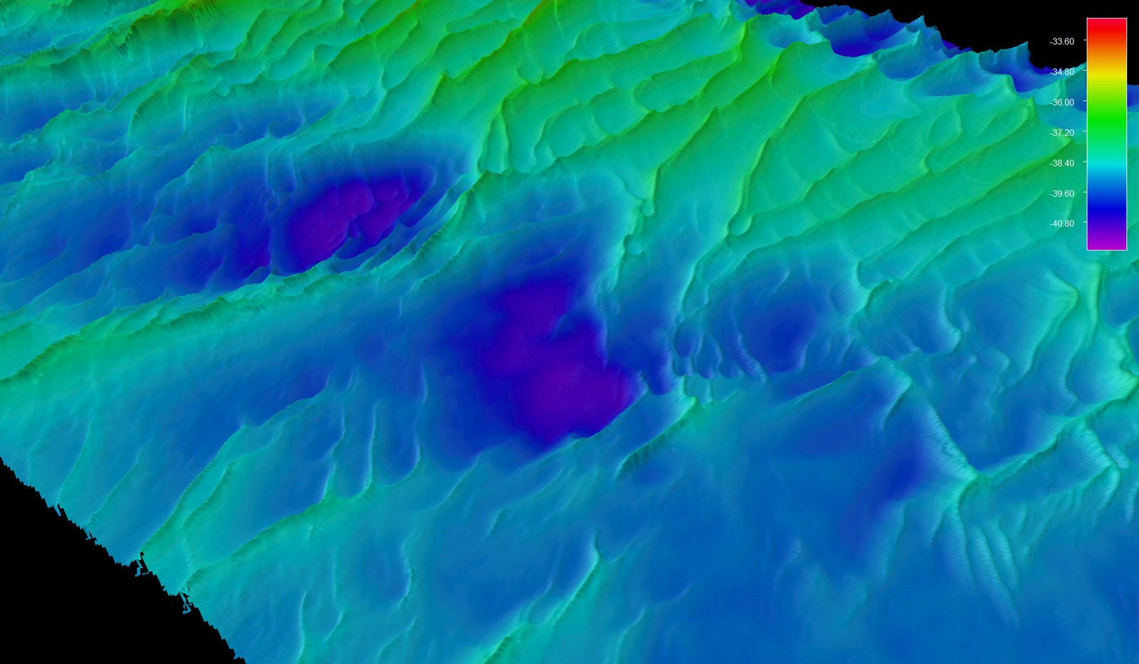 Bathymetric map of Nantucket Sound